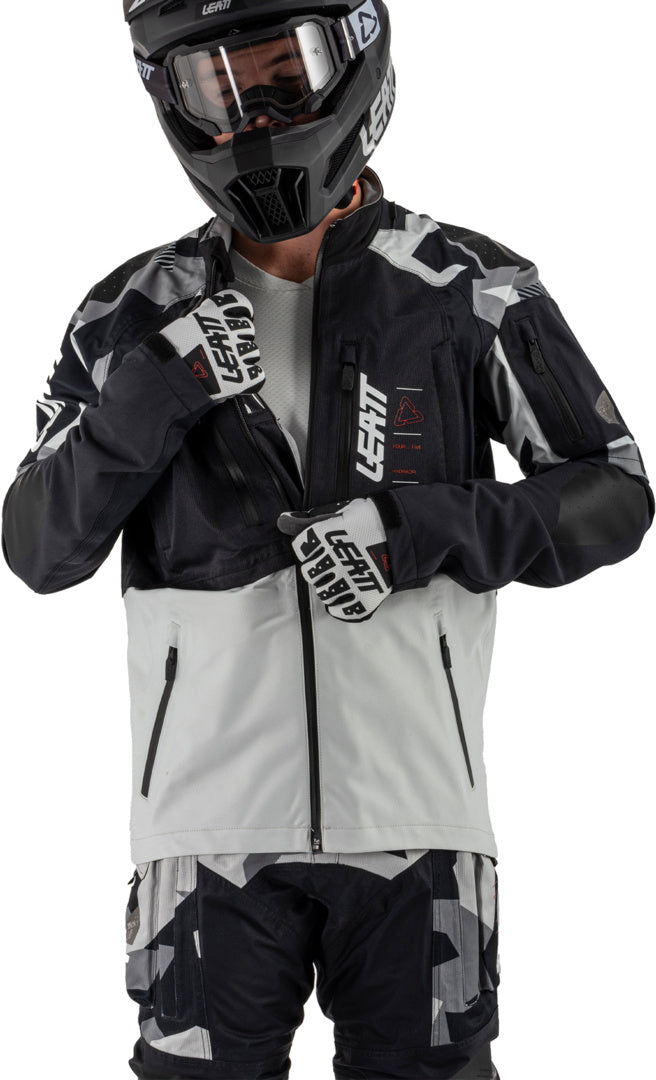 LEATT JACKET MOTO 4.5 HYDRADRI FORGE GREY-BLACK-CAMO