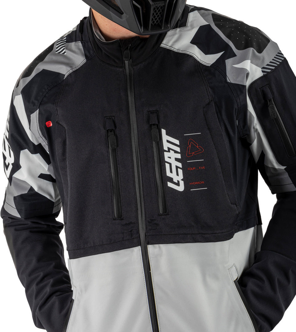 LEATT JACKET MOTO 4.5 HYDRADRI FORGE GREY-BLACK-CAMO