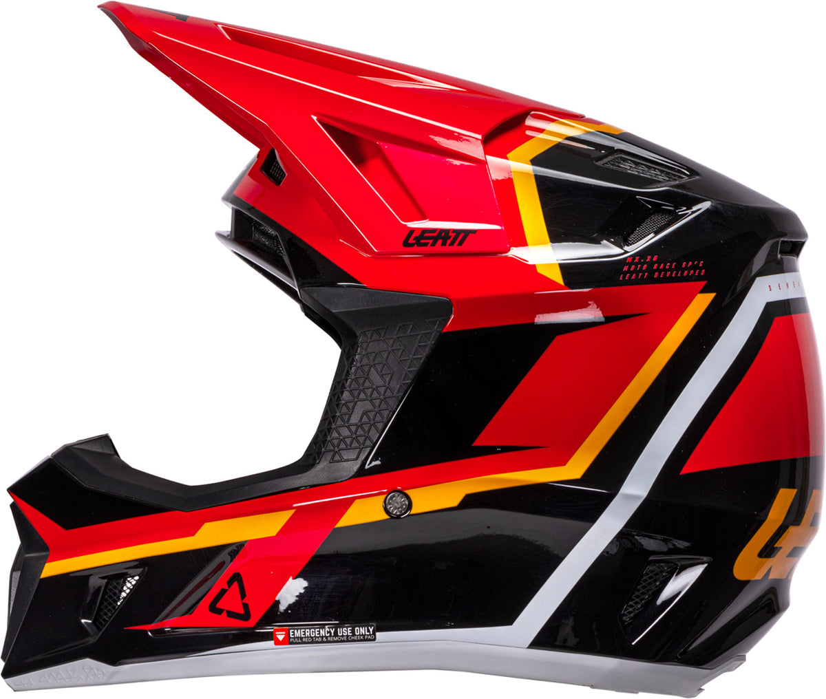 LEATT HELMET KIT MOTO 7.5 V26 RED BLACK-RED-ORANGE