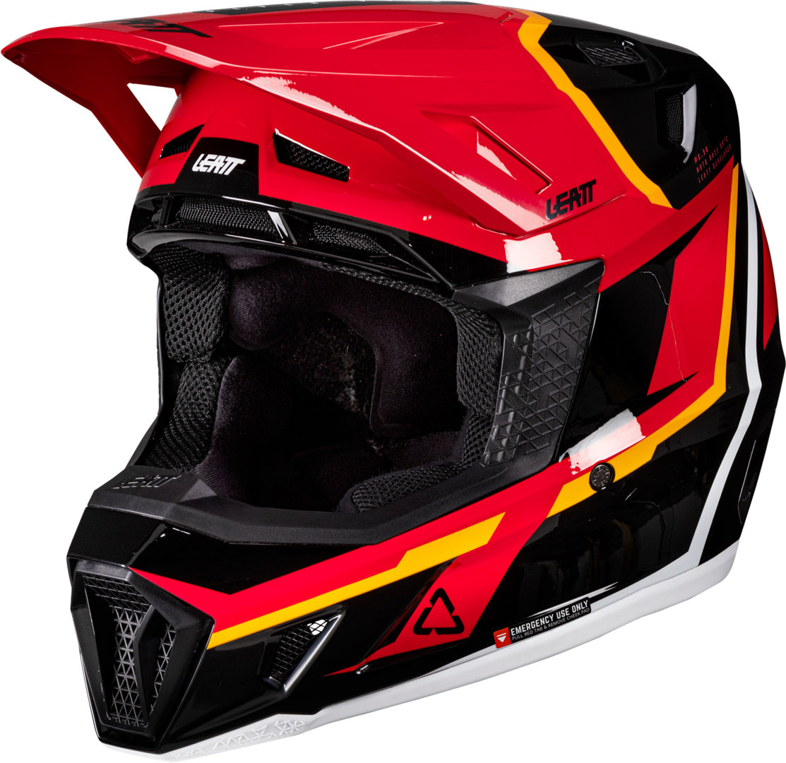 LEATT HELMET KIT MOTO 7.5 V26 RED BLACK-RED-ORANGE