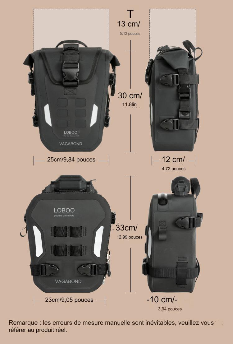 SACOCHE CRASH BAR GONFLABLE LOBOO WANDERER 6L