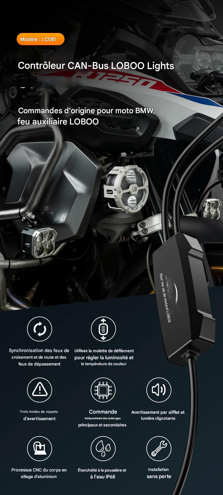 CONTROLEUR DE FEUX LOBOO BMW CAN-BUS LC081