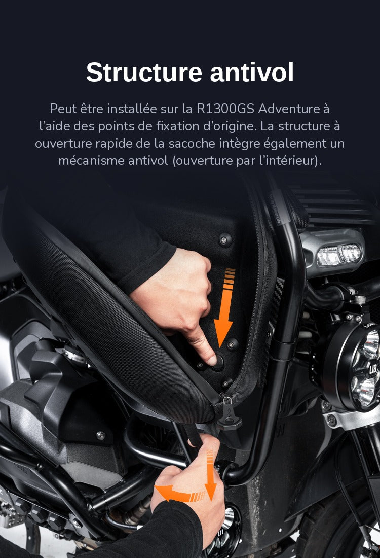 SACOCHE CRASH BAR LOBOO BMW R1300GS ADVENTURE (2024- )