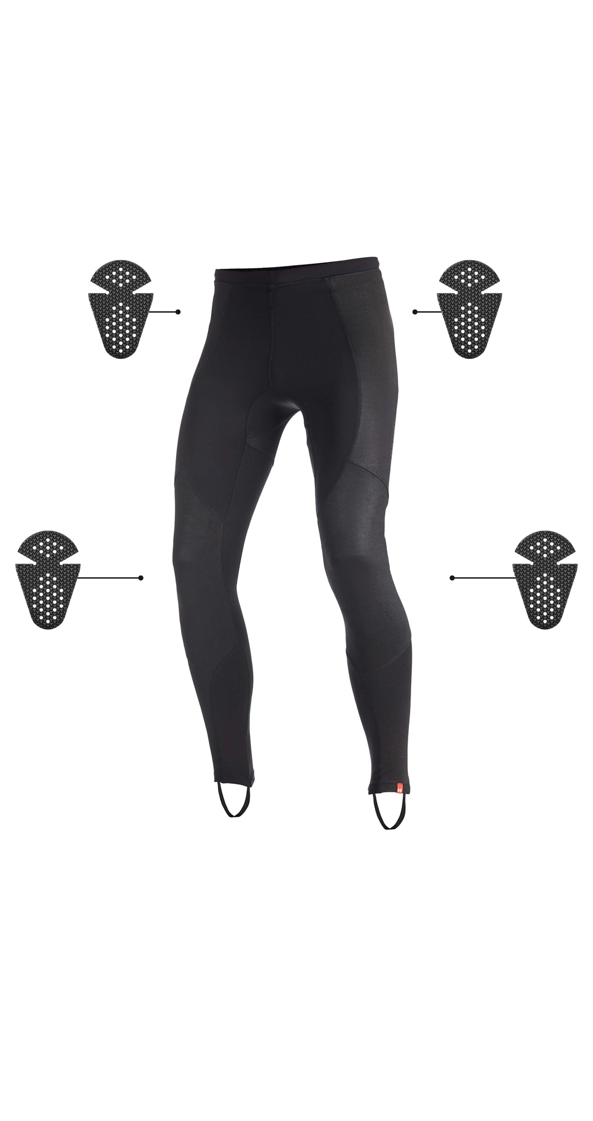 LEGGING PANDO MOTO SKIN UH AAA - Noir