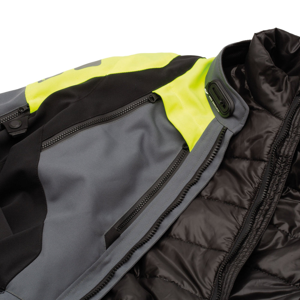 VESTE TUR USHUAIA HYDROSCUD® - Anthracite / Jaune fluo