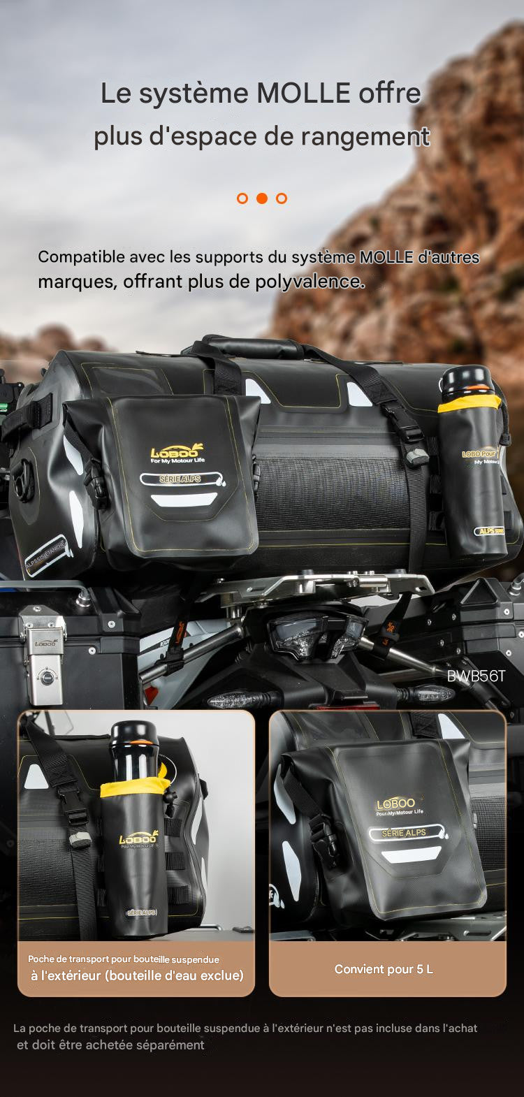 SAC ARRIERE LOBOO ALPS SERIES 56 L