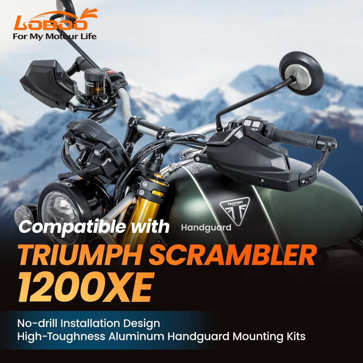 PROTÈGE-MAINS LOBOO TRIUMPH SCRAMBLER 1200 XE