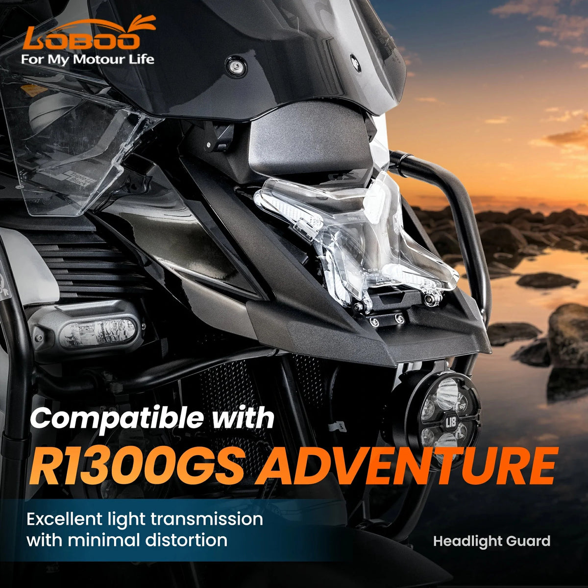 PROTECTION DE PHARE TRANSPARENTE LOBOO BMW R1300GSA
