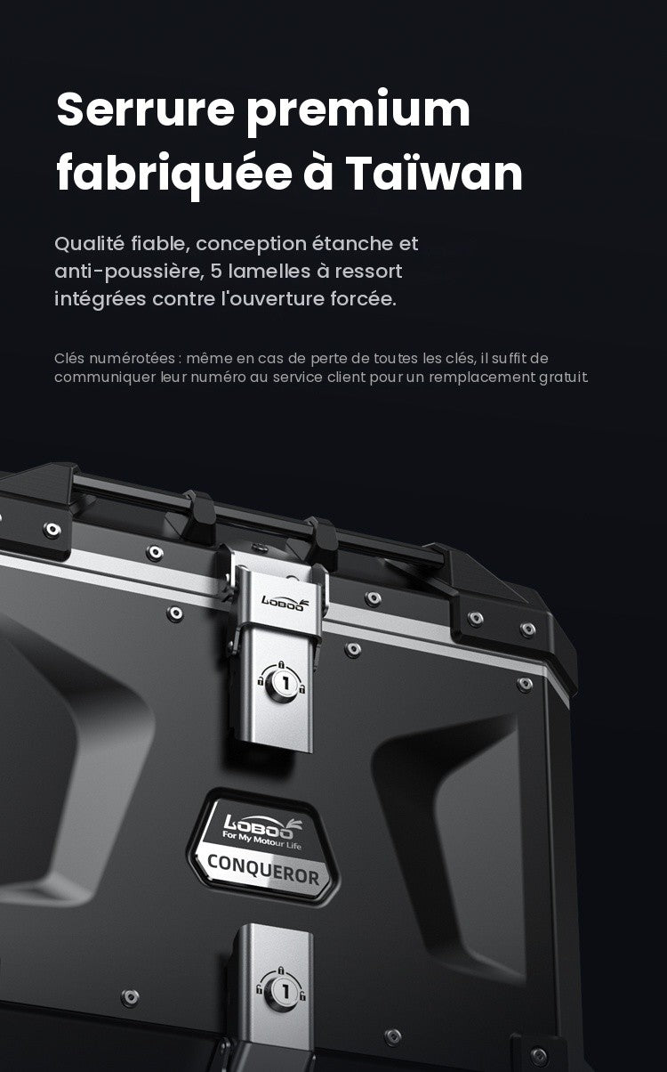 Valise aluminium Conqueror Loboo 30L+35L Husqvarna Norden 901 Expedition (2023- )