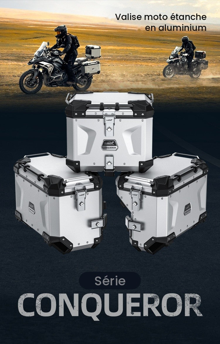 Valise aluminium Conqueror Loboo 38L+45L BMW R 1250 GS (2019- )