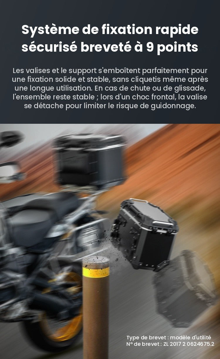 Valise aluminium Conqueror Loboo 38L+45L BMW R 1250 GS (2019- )