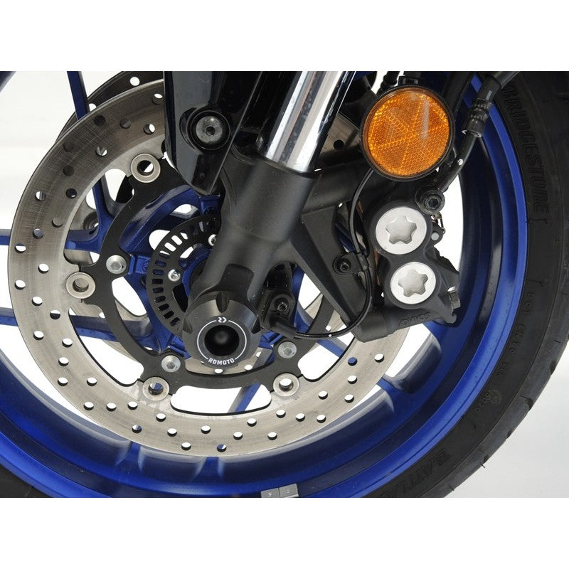 TAMPONS DE PROTECTION DE ROUE AVANT RDMOTO N63-N12-300 YAMAHA TRACER 9 GT