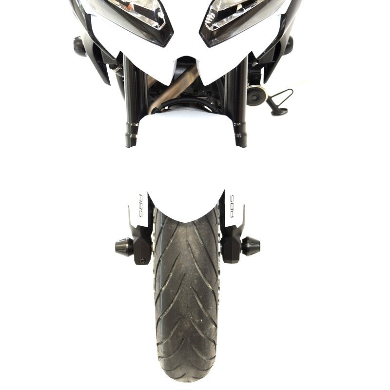 TAMPONS DE PROTECTION DE ROUE AVANT RDMOTO P8-P9-300 KAWASAKI VERSYS 650