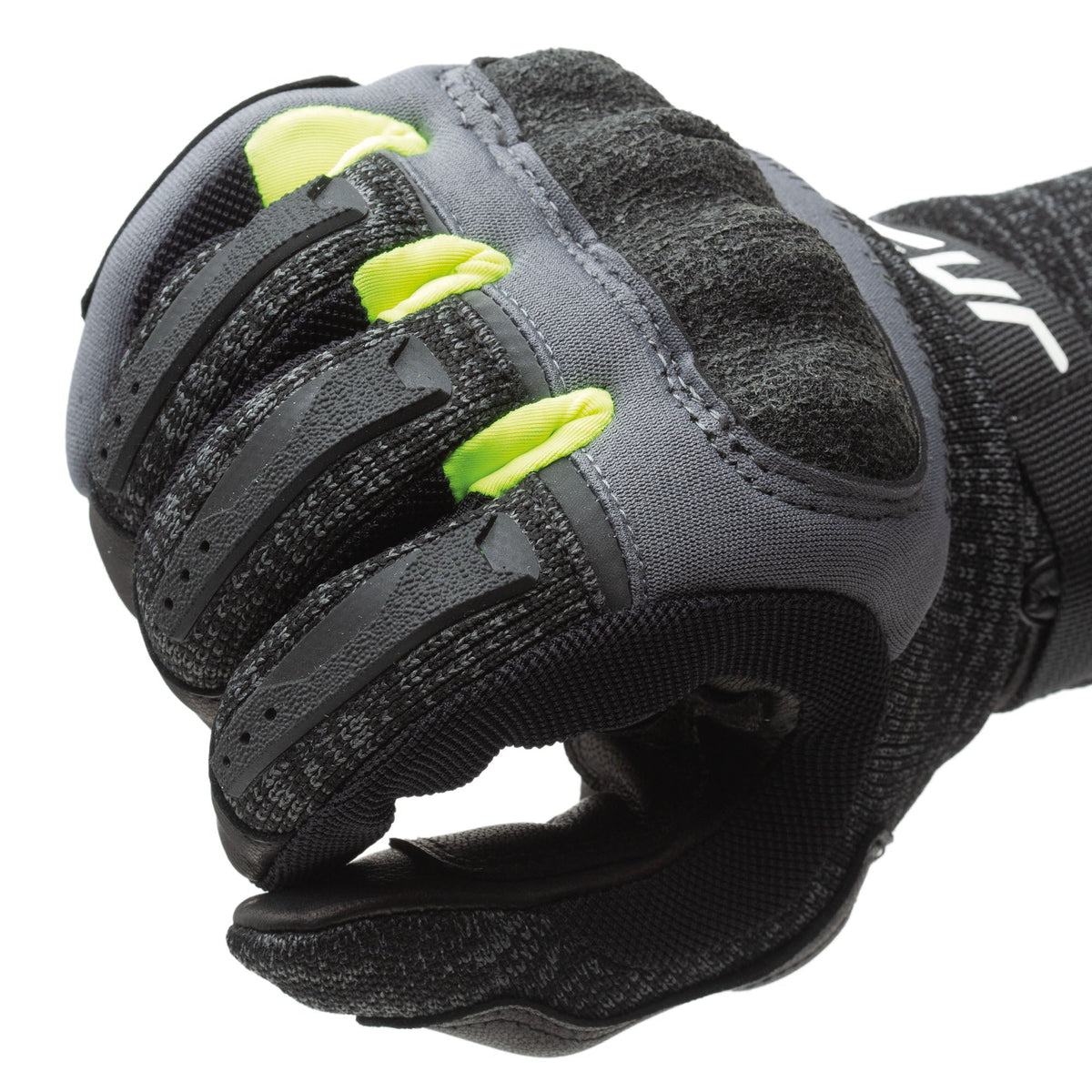 GANTS TUR G-KNIT - Noir / Jaune fluo