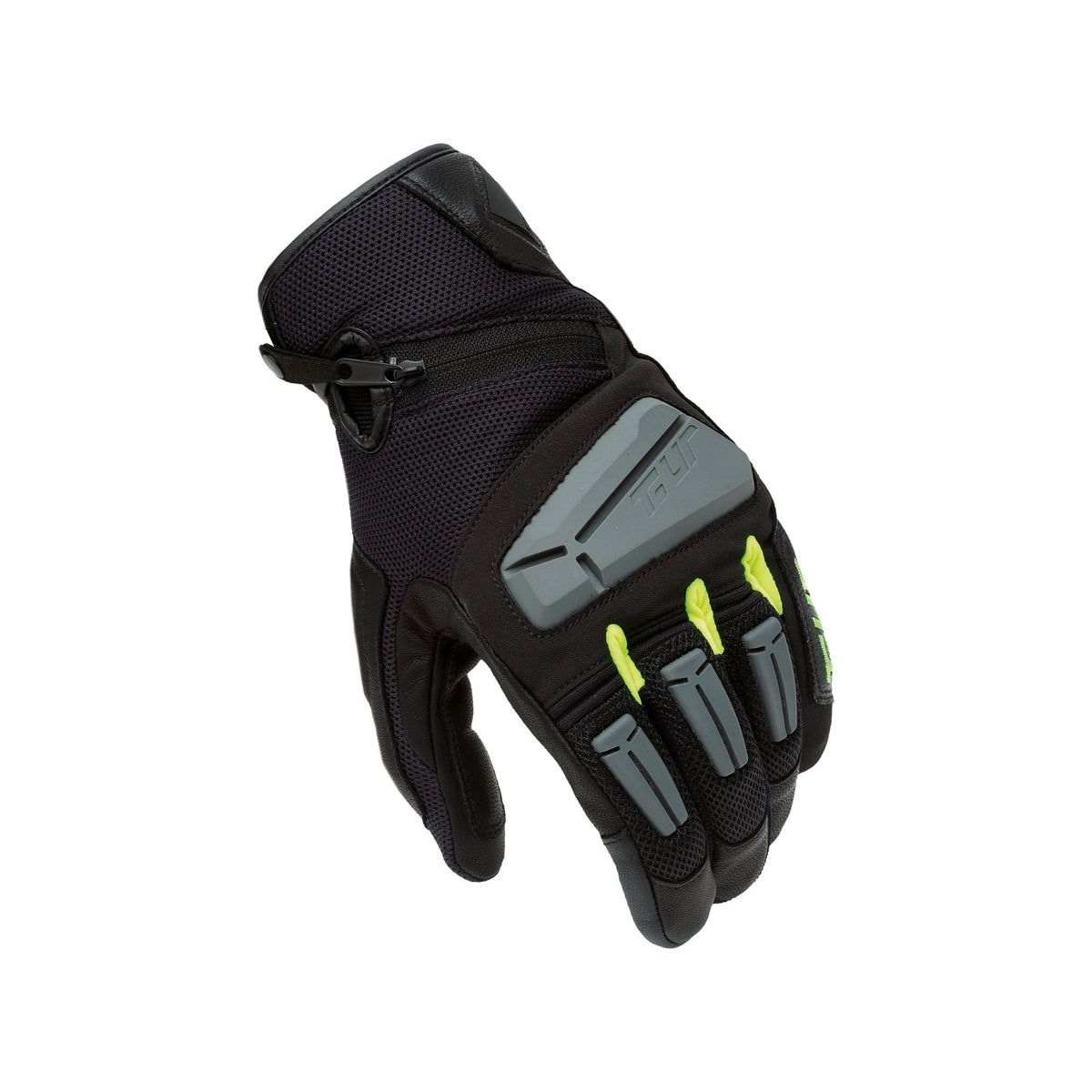 GANTS TUR G-FOUR - Noir / Jaune fluo