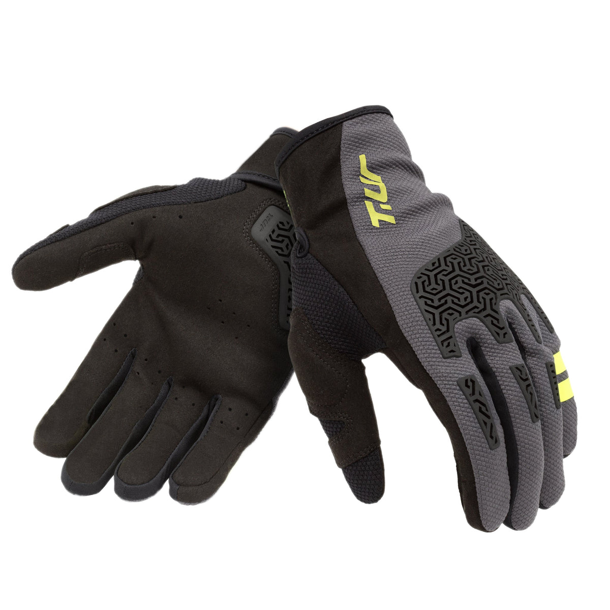 GANTS TUR G-LIGHT - Anthracite / Jaune fluo