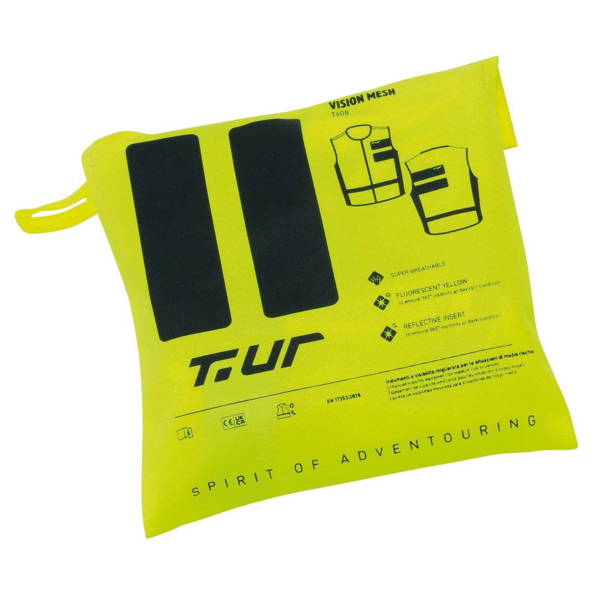 GILET HAUTE VISIBILITÉ TUR VISION MESH - Jaune fluo