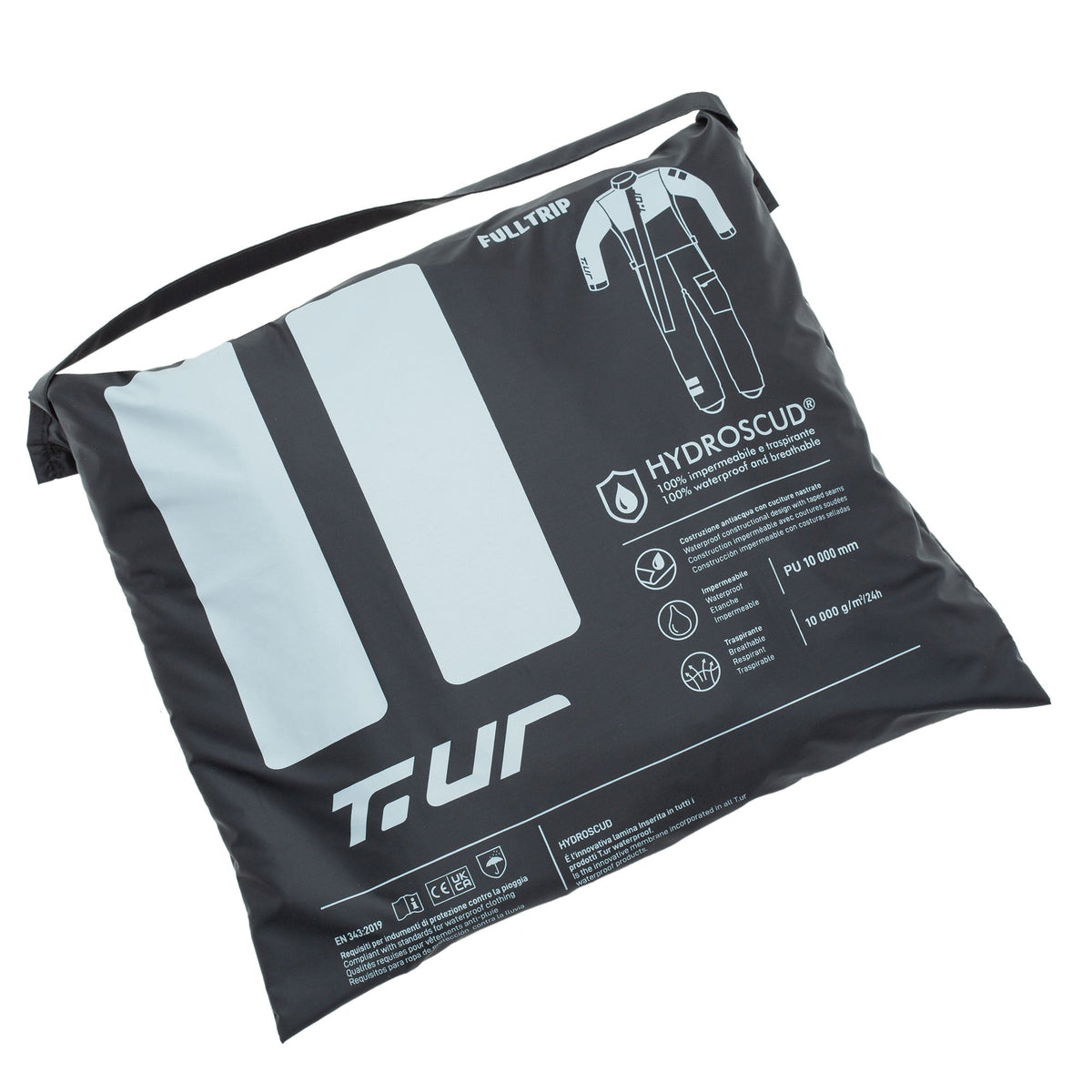 COMBINAISON DE PLUIE TUR FULLTRIP - Noir / Jaune fluo