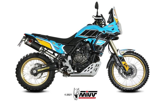 SILENCIEUX MIVV DAKAR SLIP-ON ACIER INOXYDABLE NOIR - YAMAHA TÉNÉRÉ 700 19-22 – YAMAHA TÉNÉRÉ 700 WORLD RAID