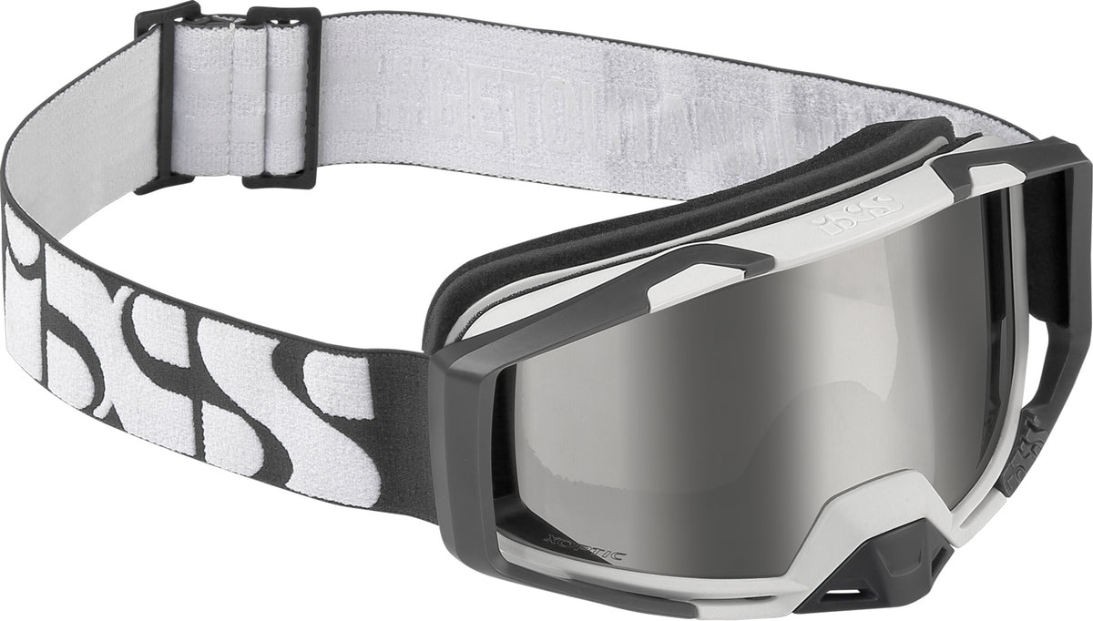 IXS GOGGLE TRIGGER BLANC MIROIR ARGENT OS