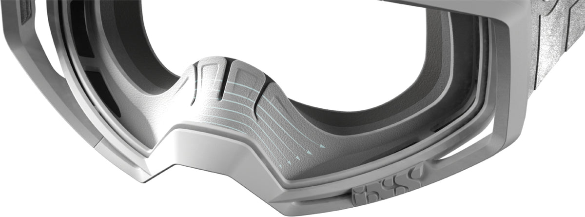 IXS GOGGLE TRIGGER BLANC MIROIR ARGENT OS