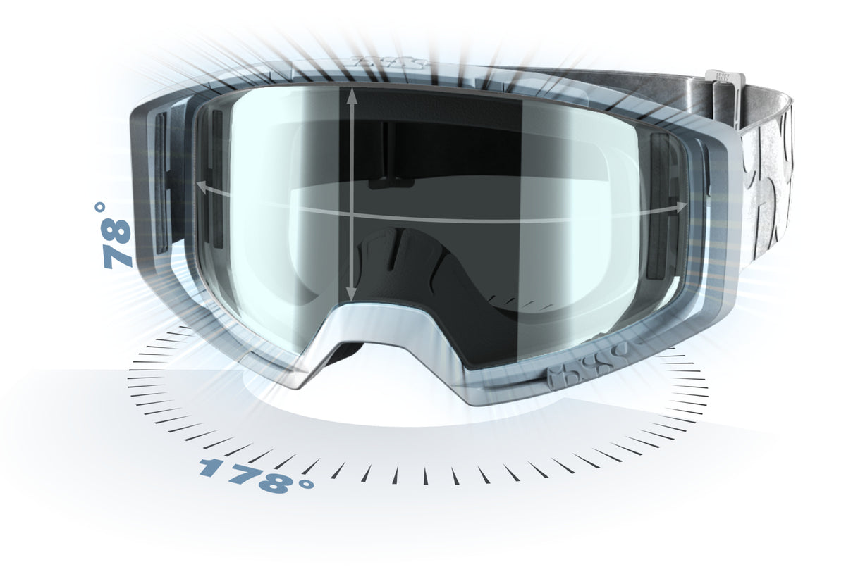 IXS GOGGLE TRIGGER BLANC MIROIR ARGENT OS