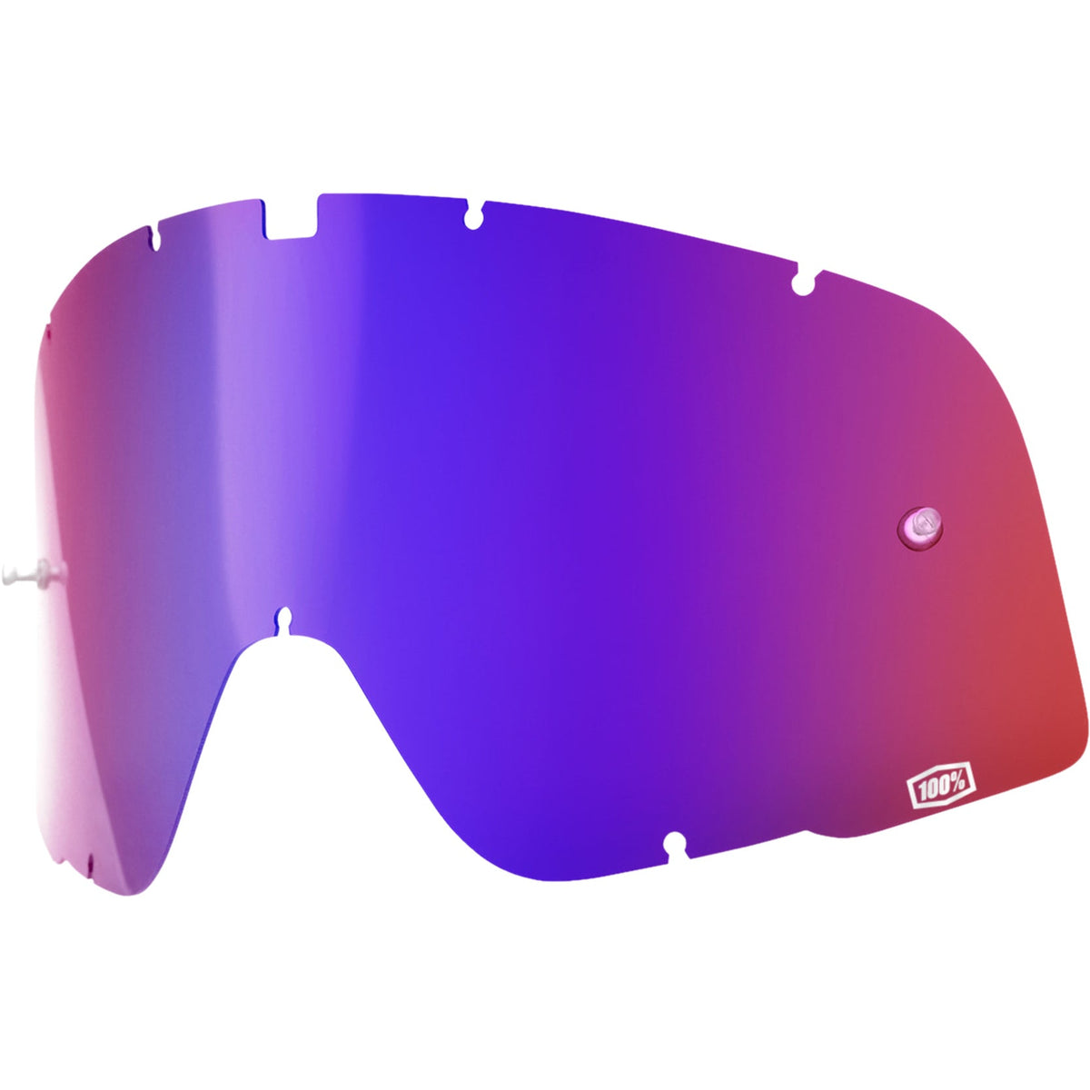 100% BARSTOW REPLACEMENT - SHEET MIRROR RED/BLUE LENS