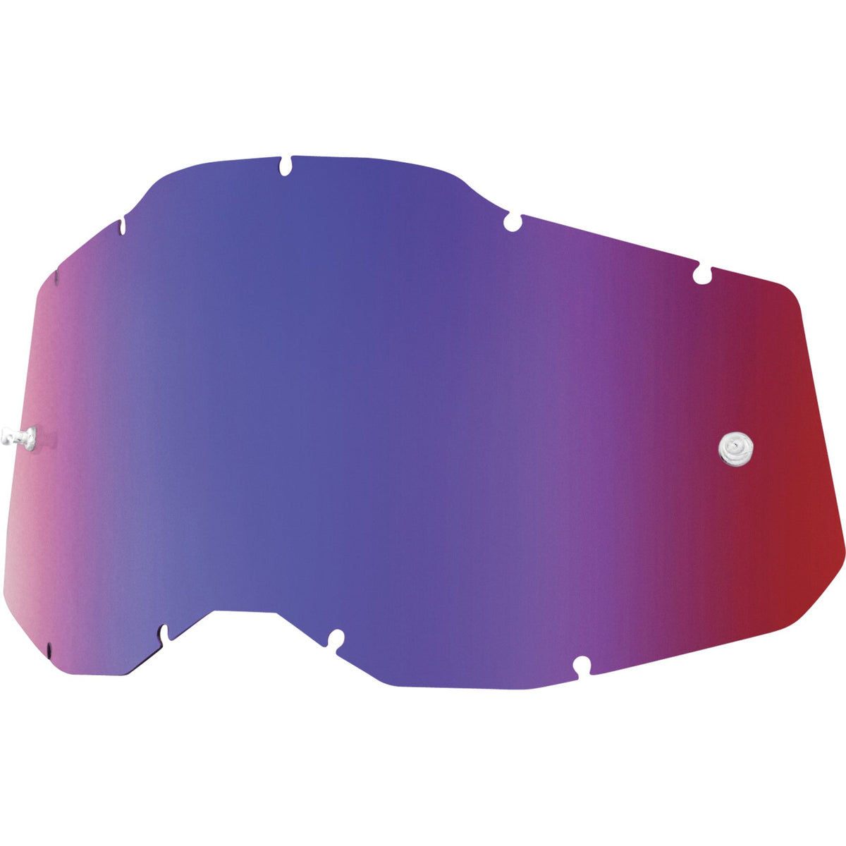 100% RC2/AC2/ST2 REPLACEMENT - SHEET MIRROR RED/BLUE LENS