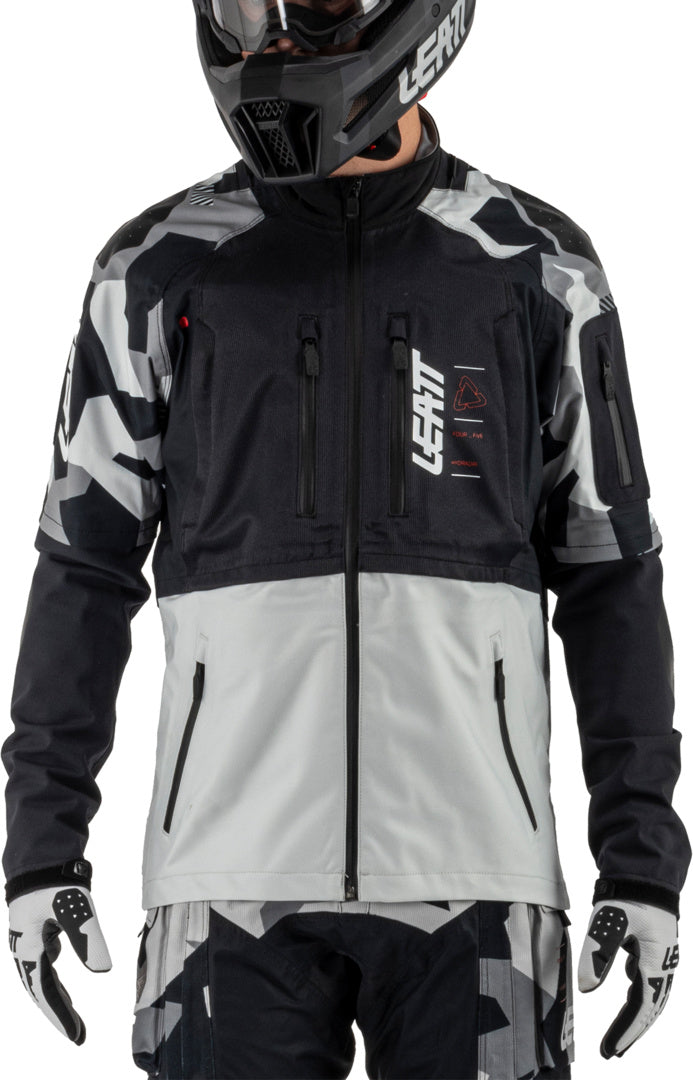 LEATT JACKET MOTO 4.5 HYDRADRI FORGE GREY-BLACK-CAMO