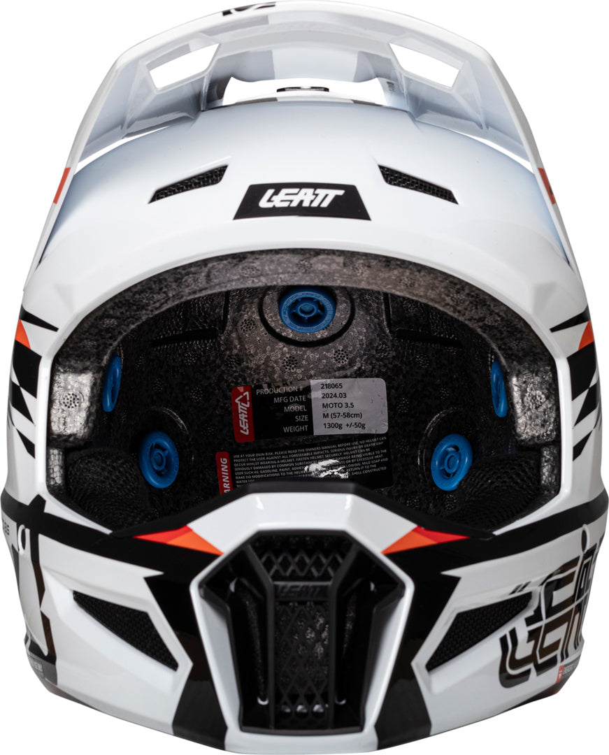 LEATT HELMET KIT MOTO 3.5 V25 WHITE-BLACK-RED
