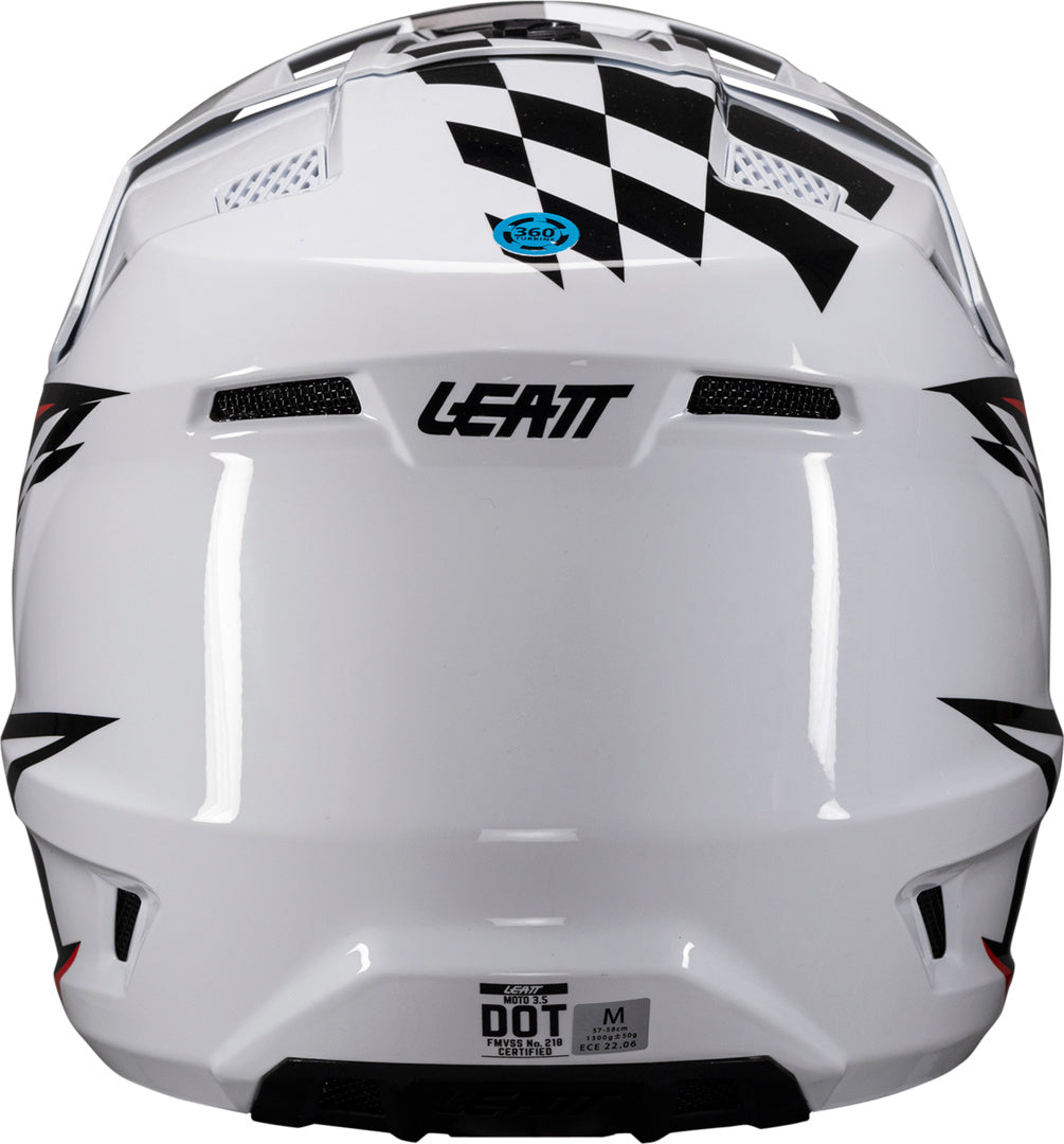 LEATT HELMET KIT MOTO 3.5 V25 WHITE-BLACK-RED