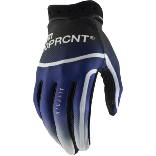 100% RIDEFIT GLOVES BLUE