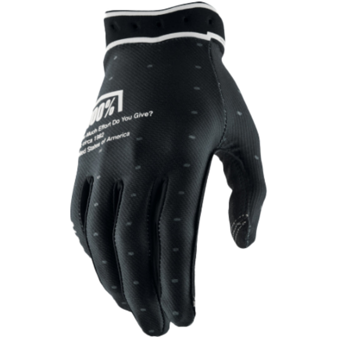 100% RIDEFIT GLOVES BLACK