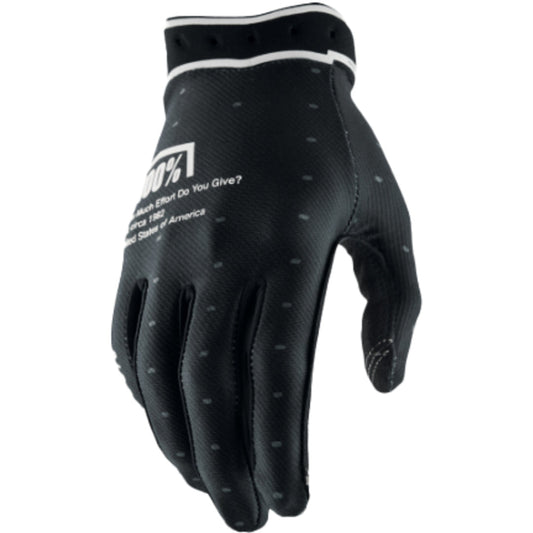 100% RIDEFIT GLOVES BLACK