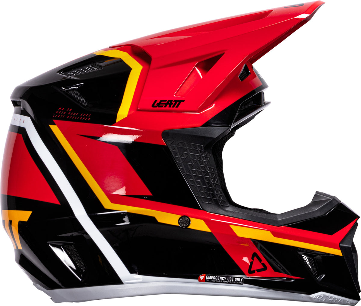 LEATT HELMET KIT MOTO 7.5 V26 RED BLACK-RED-ORANGE