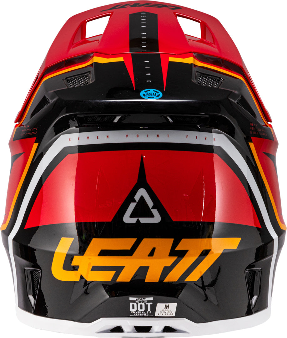 LEATT HELMET KIT MOTO 7.5 V26 RED BLACK-RED-ORANGE