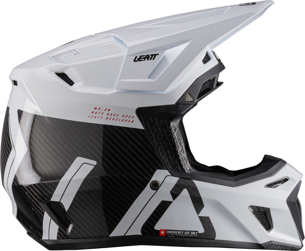LEATT HELMET KIT MOTO 9.5 V26 CARBON-BLANC
