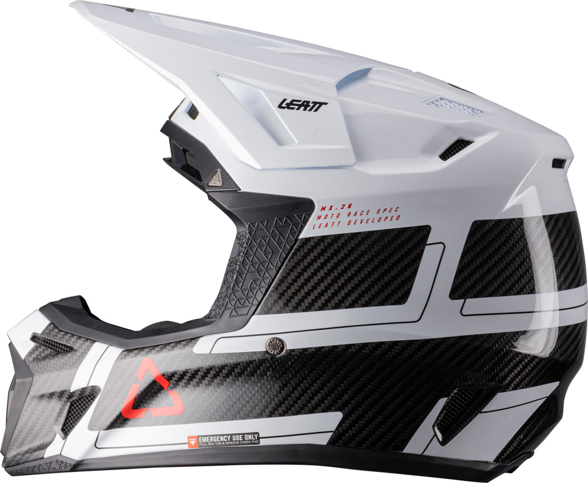 LEATT HELMET KIT MOTO 9.5 V26 CARBON-BLANC