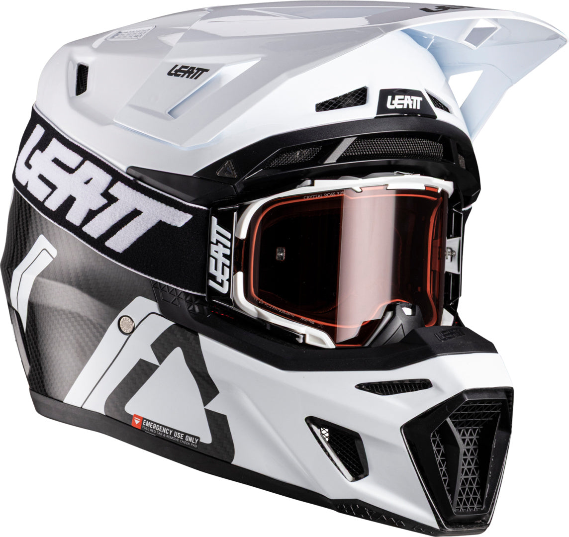 LEATT HELMET KIT MOTO 9.5 V26 CARBON-BLANC