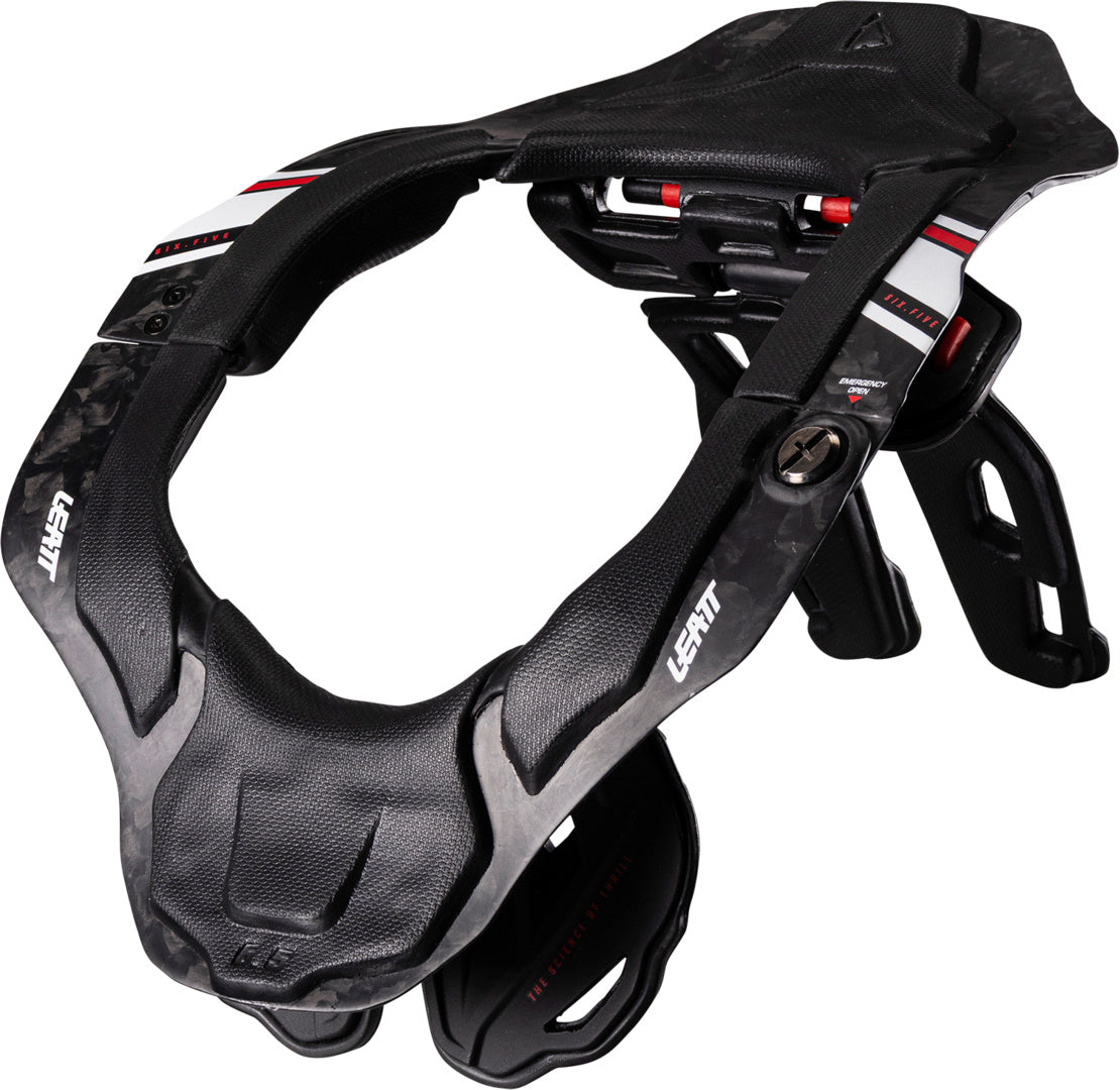 LEATT NECK BRACE 6.5 CARBON V26 CARBON BLACK-WHITE