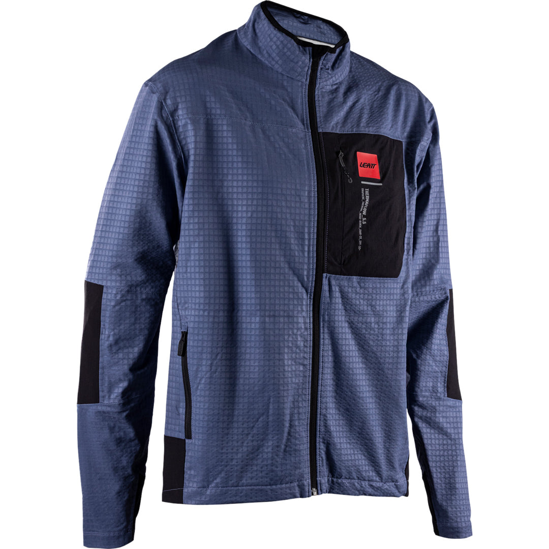 LEATT JACKET ADV 5.5 THERMAFLOW V26 MIDNIGHT BLUE-BLACK