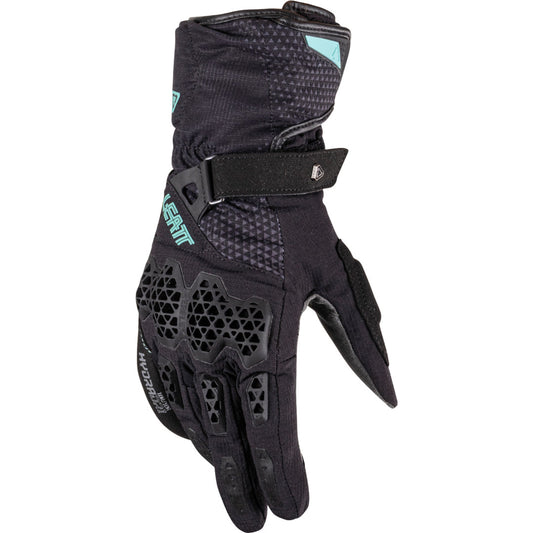 LEATT GLOVE ADV 6.5 HYDRADRI WOMEN V26 STEALTH BLACK-TURQUOISE