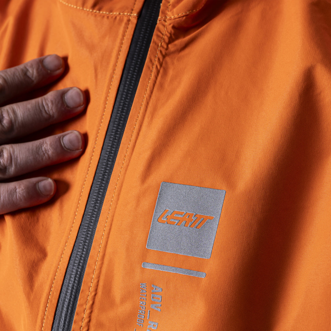 VESTE DE PLUIE LEATT RAINCOVER ADV V26 - orange/noir