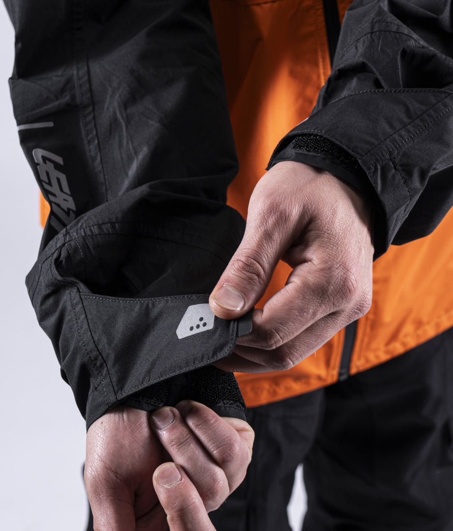 VESTE DE PLUIE LEATT RAINCOVER ADV V26 - orange/noir