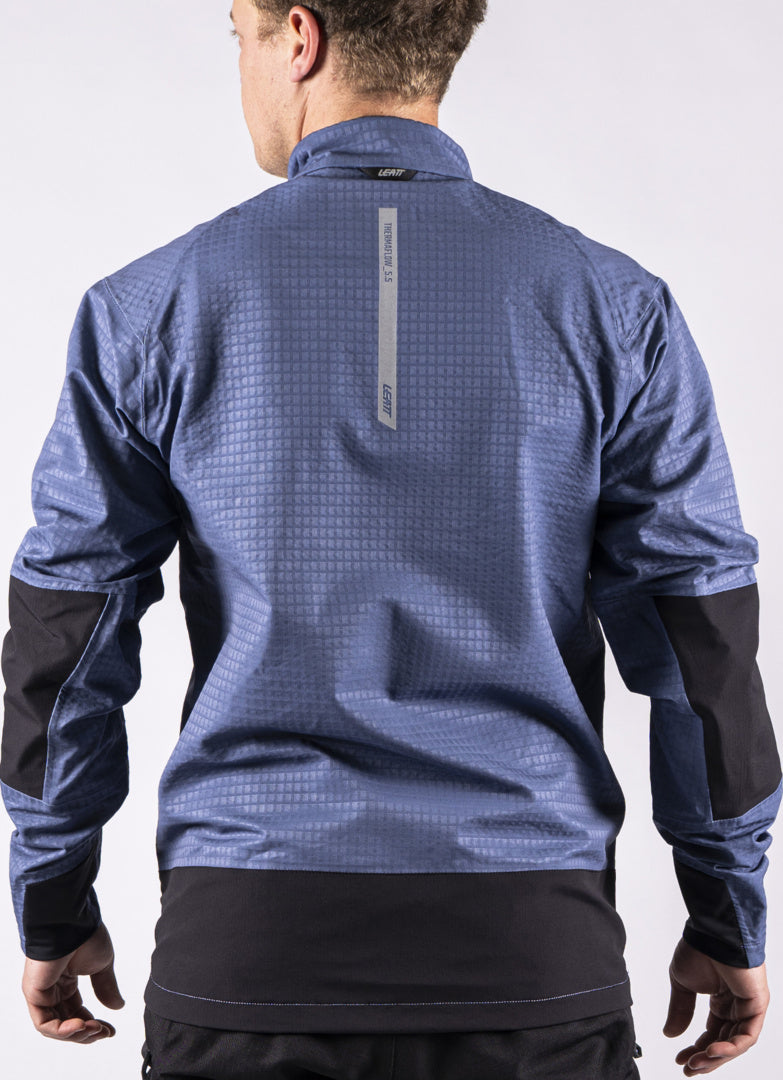 LEATT JACKET ADV 5.5 THERMAFLOW V26 MIDNIGHT BLUE-BLACK
