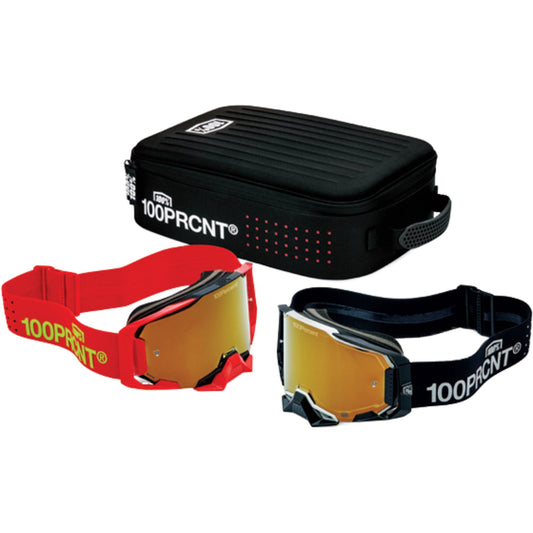 100% DUAL ARMEGA RACER PRO PACK BLACK/RED