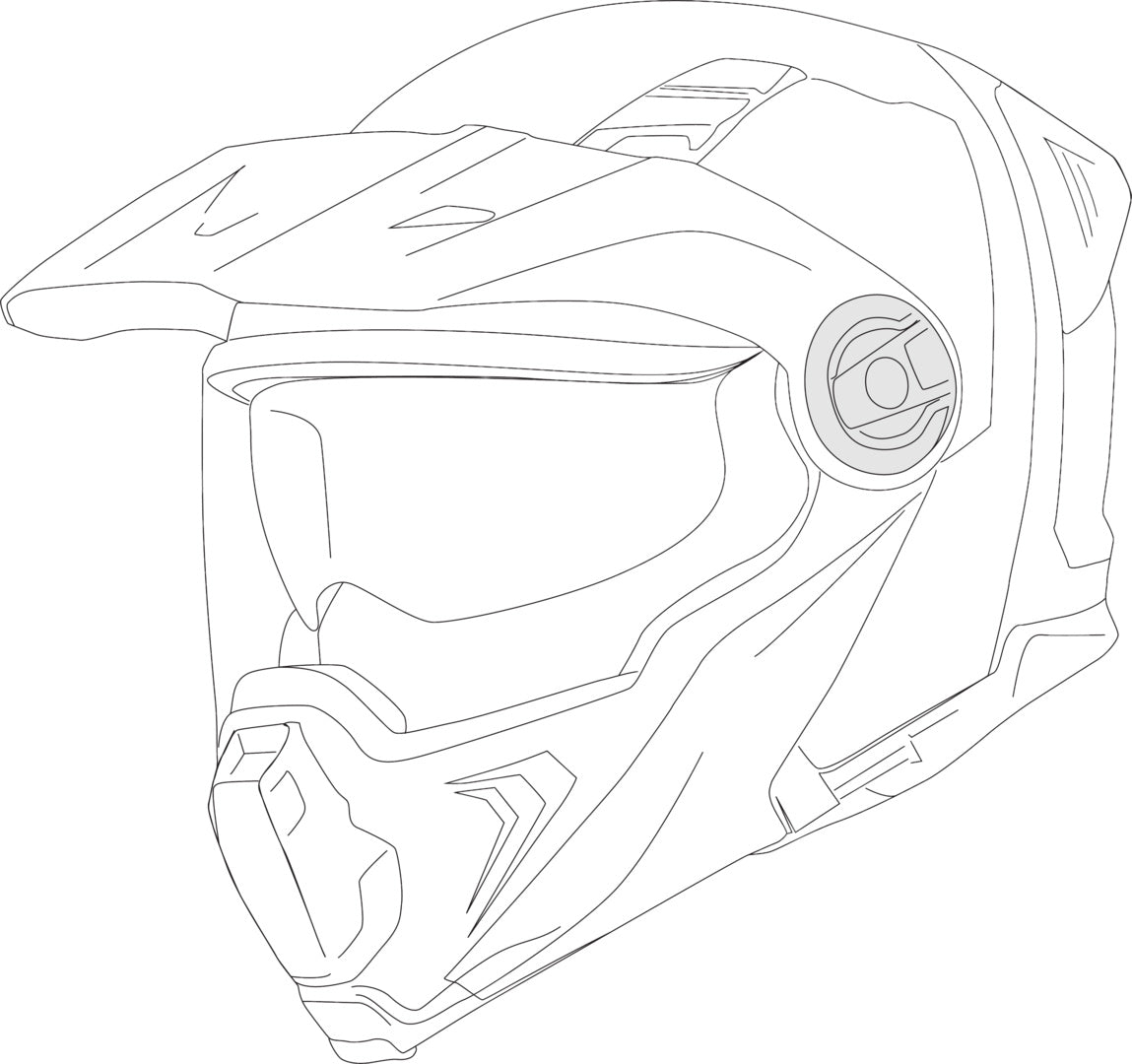 IXS MÉCANISME DE LA VISIÈRE KIT L+R VENTURE 1.0 NOIR
