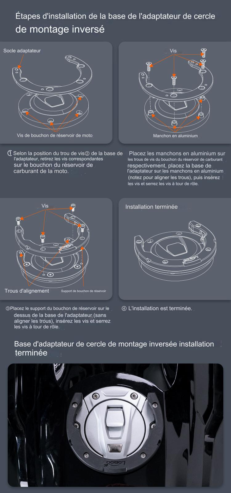 Sacoche de réservoir Loboo BTB05BK