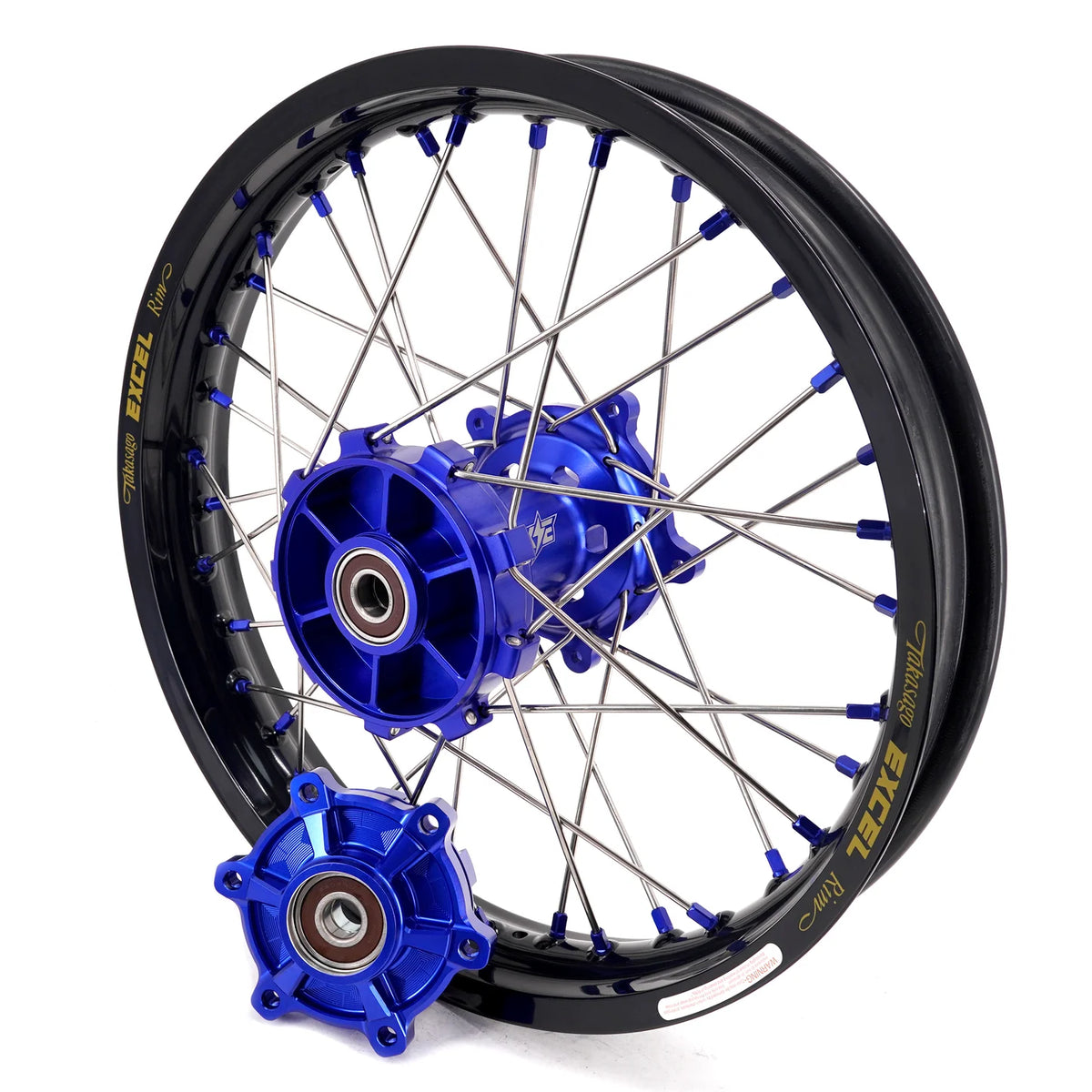 ROUE AV & AR CHAMBRE A AIR KKE RACING EXCEL YAMAHA TENERE 700 (2019- ) - BLEU