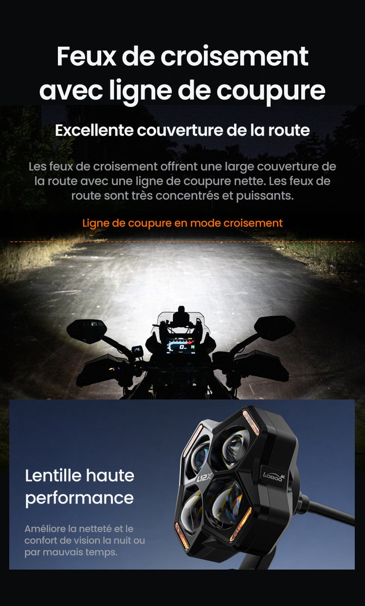 FEUX ADDITIONNELS LOBOO L12X 16 000 LUMENS